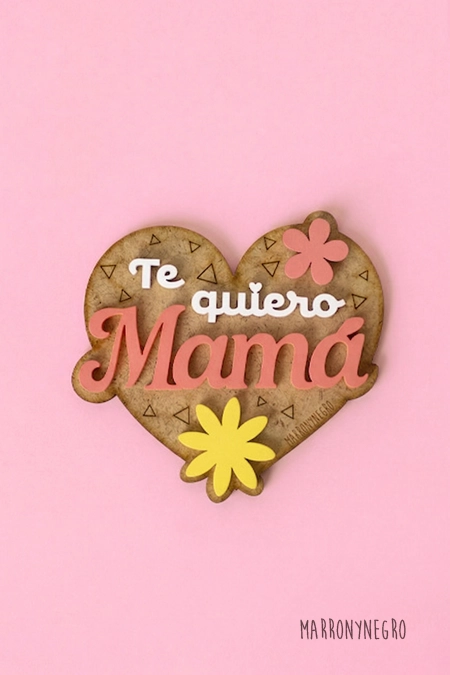 Producto: Imán Te Quiero Mamá - Marronynegro