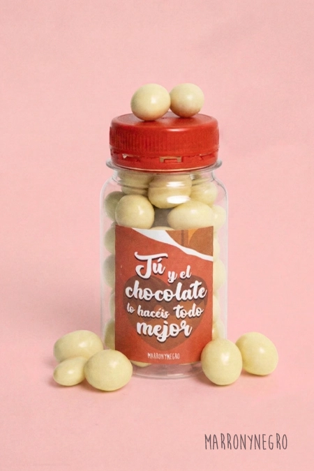 Producto: Pildorero Tú y el chocolate lo hacéis todo mejor - Marronynegro