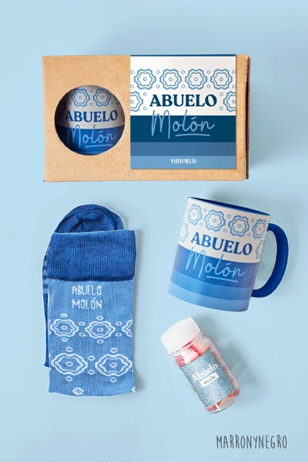 Producto: Pack Taza Abuelo Molón - Marronynegro
