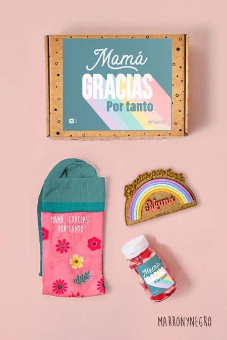 Producto: Pack Mamá Gracias por Tanto + Imán - Marronynegro