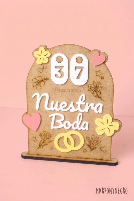 Producto: Cuenta Atrás Boda - Marronynegro