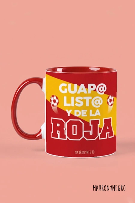 Producto: Taza Guap@, List@ y de la Roja - Marronynegro
