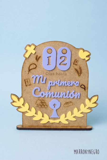 Producto: Cuenta Atrás Comunión Niño - Marronynegro