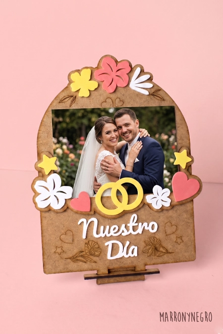 Producto: Portafotos Nuestro Día - Marronynegro