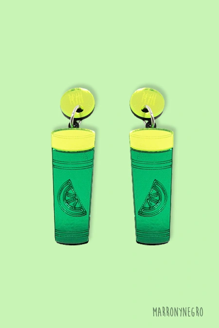 Producto: Pendientes Metacrilato Calippo - Marronynegro