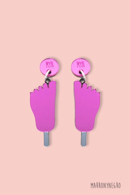 Producto: Pendientes Metacrilato Frigopie - Marronynegro