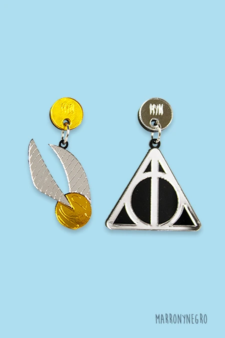 Producto: Pendientes Metacrilato Harry Potter - Marronynegro