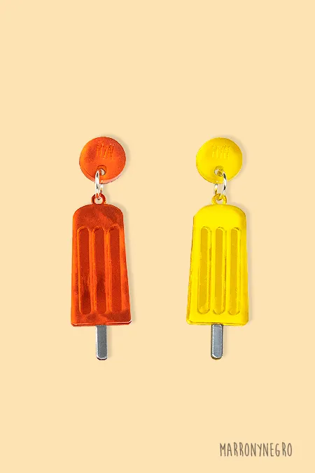 Producto: Pendientes Metacrilato Polo - Marronynegro