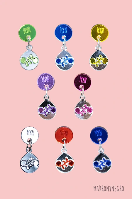 Producto: Pendientes Mini Aros Canarios - Marronynegro